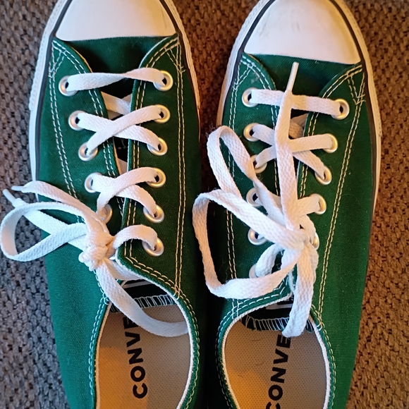 Converse All Star Low Top Unisex Sneaker Men’s Size 6.5 Womens Size 8.5 Green - Picture 7 of 12
